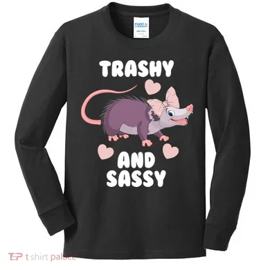 Trashy And Sassy Kids Long Sleeve Shirt