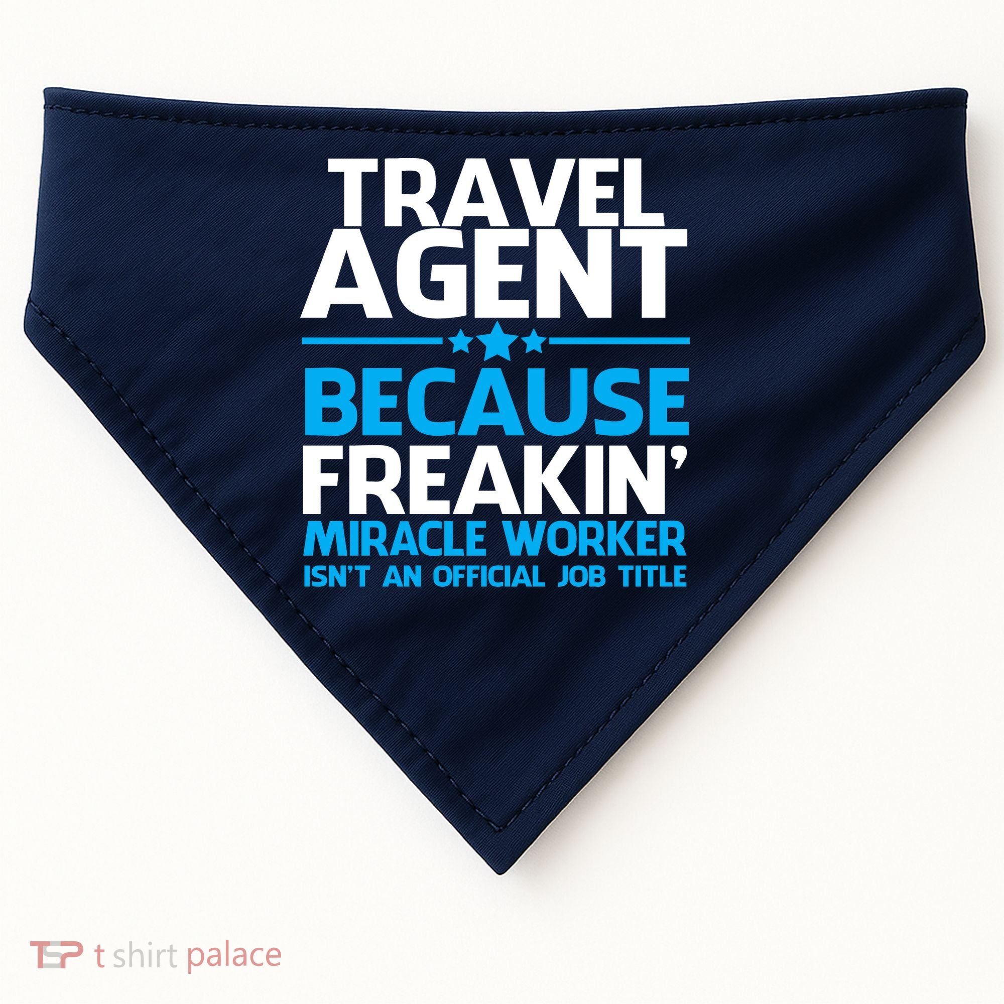 Travel Agent Miracle Worker USA-Made Doggie Bandana