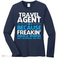 Travel Agent Miracle Worker Women's Long Sleeve Shirt thumb 0