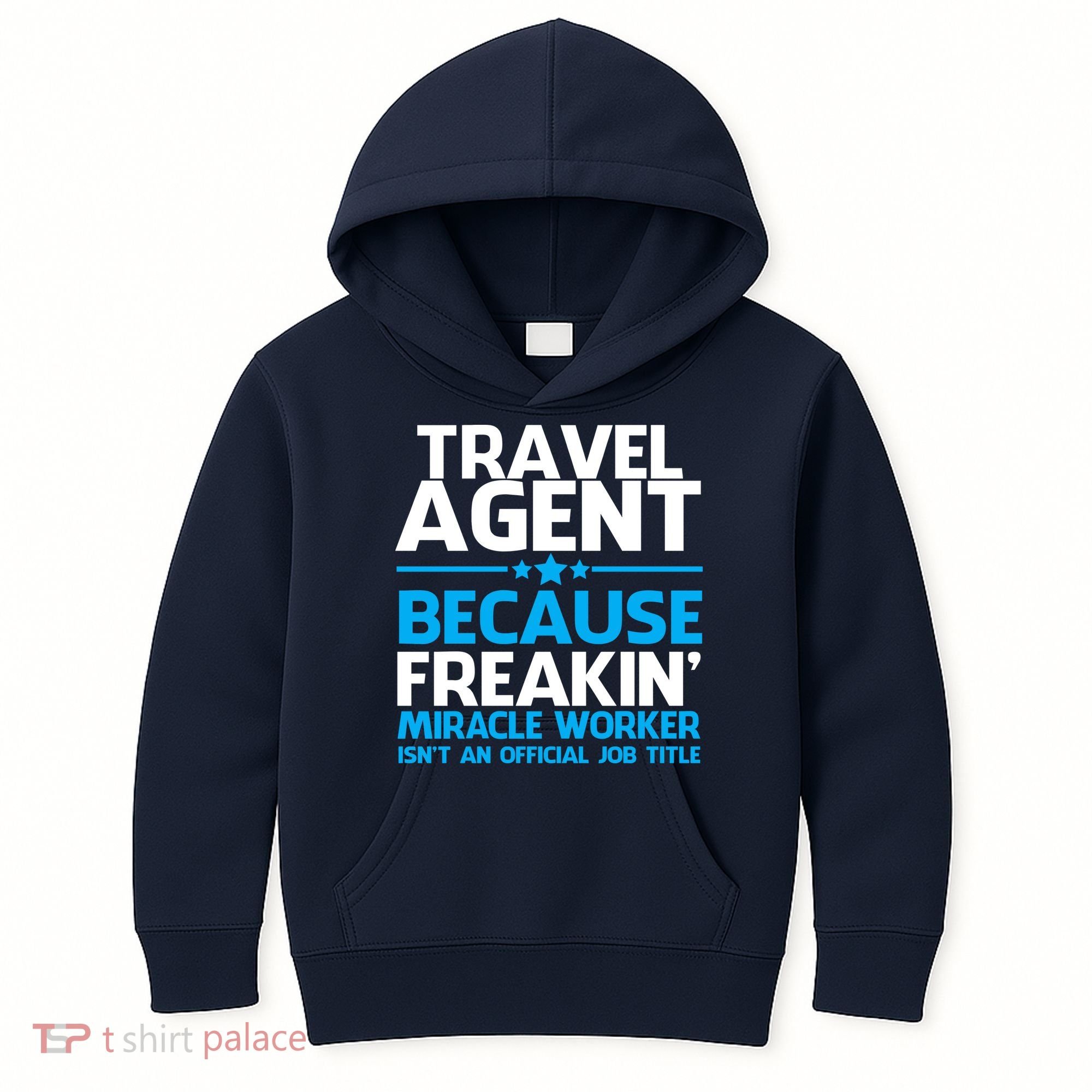 Travel Agent Miracle Worker Kids Hoodie