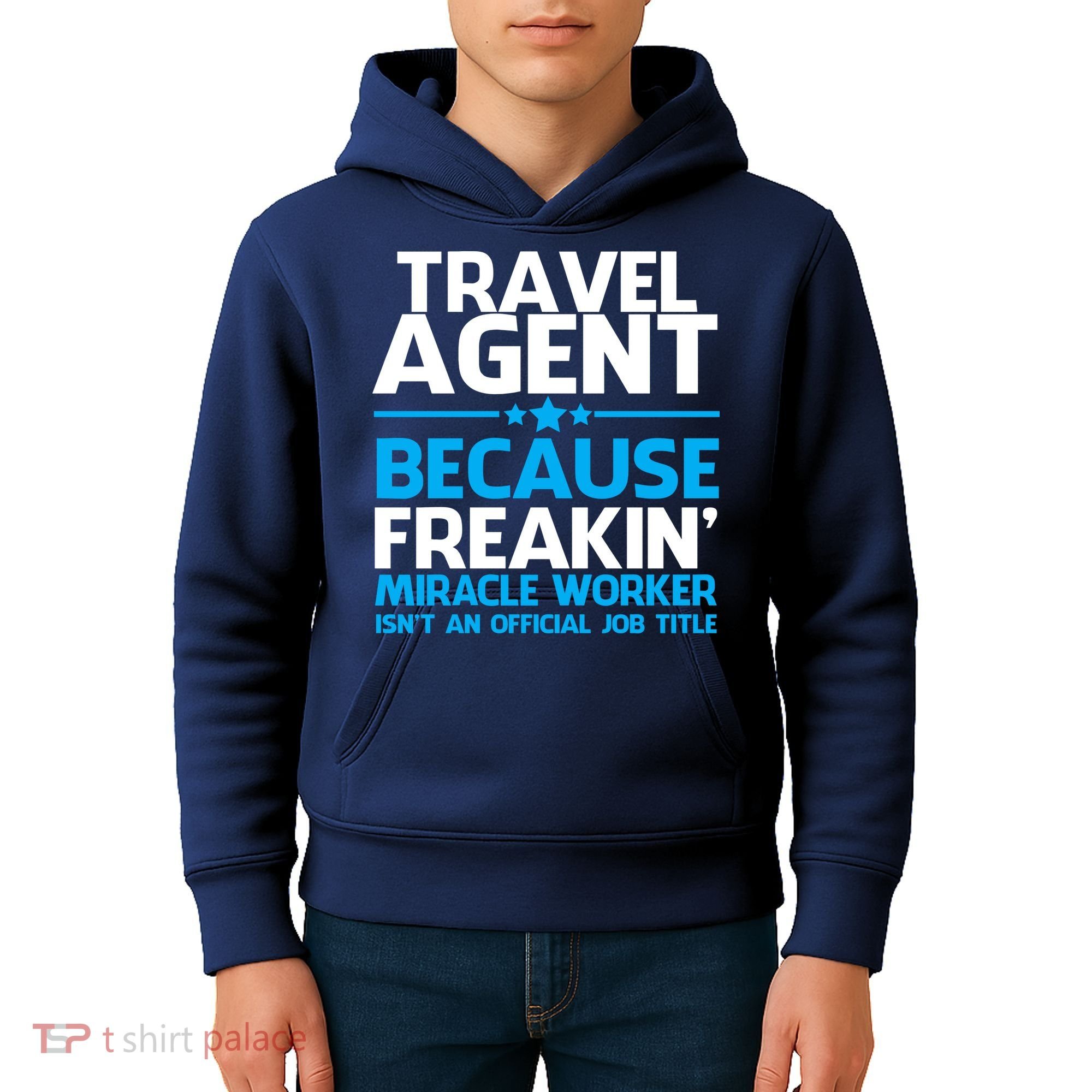 Travel Agent Miracle Worker Kids Hoodie