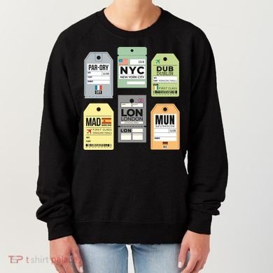 Travel Luggage Tags Women's Sweatshirt