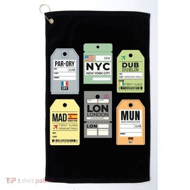 Travel Luggage Tags Golf Towel