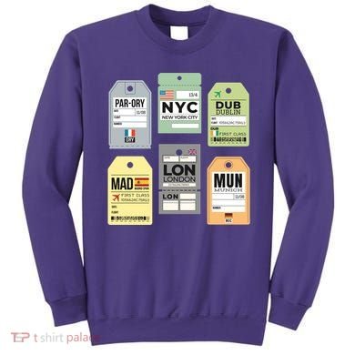 Travel Luggage Tags Sweatshirt