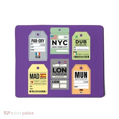 Travel Luggage Tags Mousepad