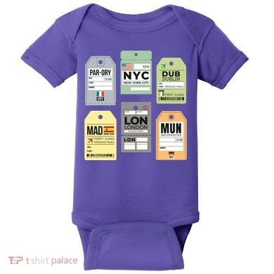 Travel Luggage Tags Baby Bodysuit