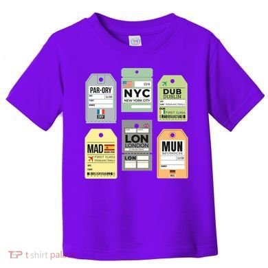 Travel Luggage Tags Toddler T-Shirt