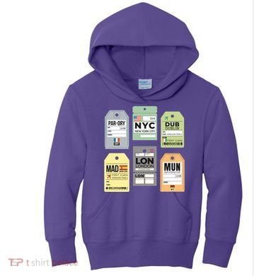 Travel Luggage Tags Kids Hoodie