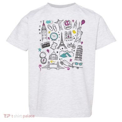 Travel The World Cute Toddler T-Shirt