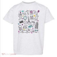 Travel The World Cute Toddler T-Shirt thumb 0