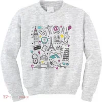 Travel The World Cute Kids Sweatshirt thumb 0