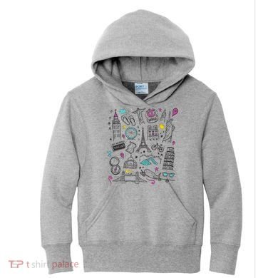 Travel The World Cute Kids Hoodie