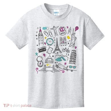Travel The World Cute Kids T-Shirt