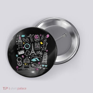 Travel The World Cute Button