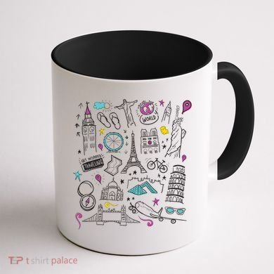 Travel The World Cute Coffee Mug back