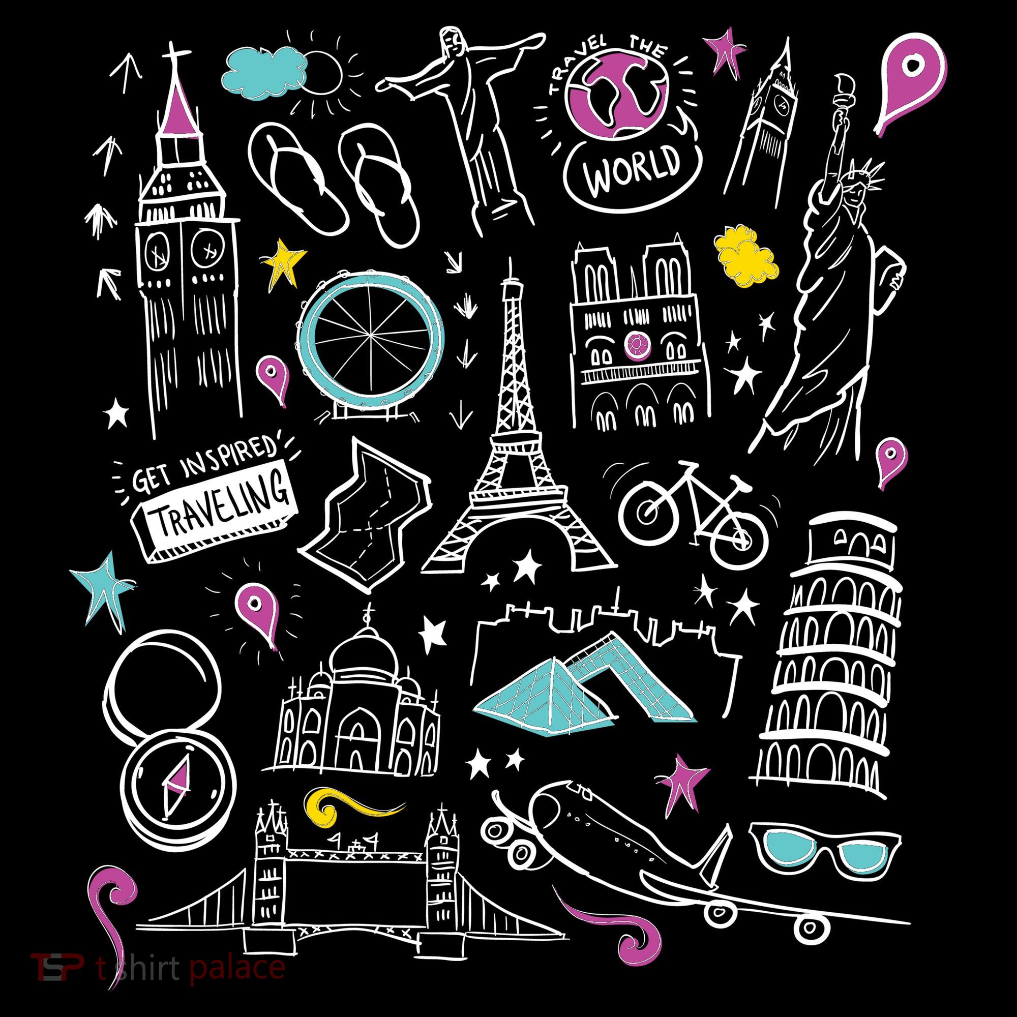 Travel The World Cute Mousepad