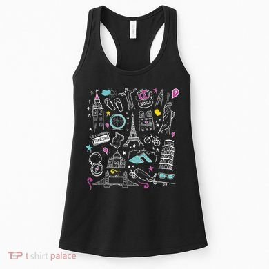 Travel The World Cute Women's Tank Top