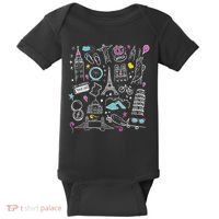 Travel The World Cute Baby Bodysuit thumb 0