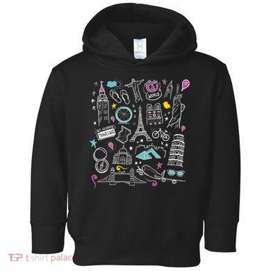 Travel The World Cute Toddler Hoodie