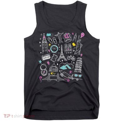 Travel The World Cute Tank Top