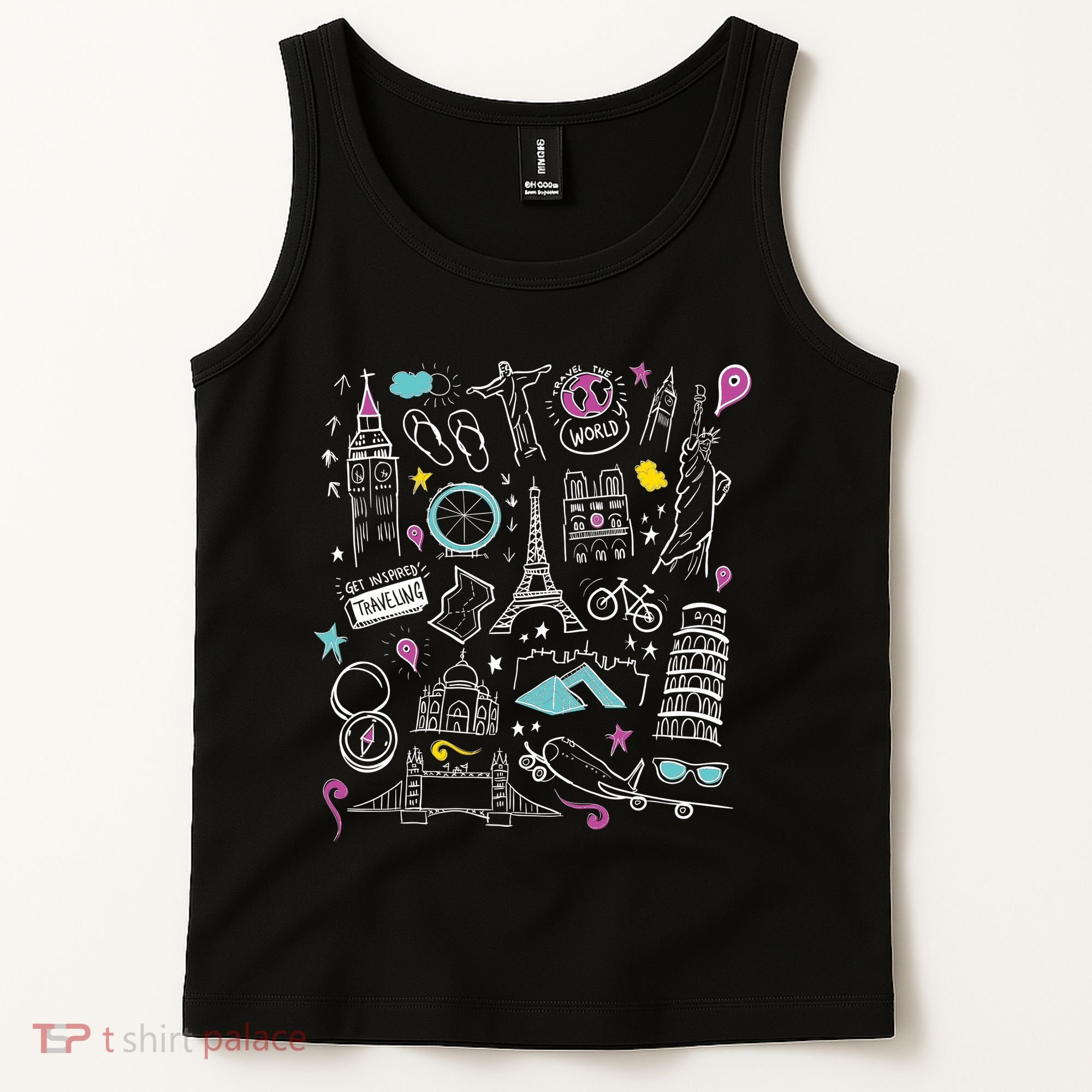 Travel The World Cute Tank Top
