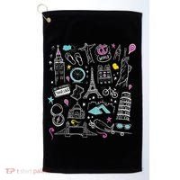Travel The World Cute Golf Towel thumb 0