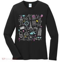 Travel The World Cute Women's Long Sleeve Shirt thumb 0
