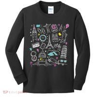 Travel The World Cute Kids Long Sleeve Shirt thumb 0