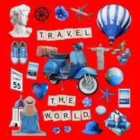 Travel The World Tourist Santa Hat thumb 1