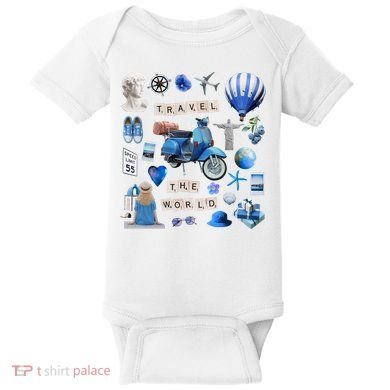 Travel The World Tourist Baby Bodysuit