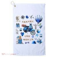 Travel The World Tourist Golf Towel thumb 0