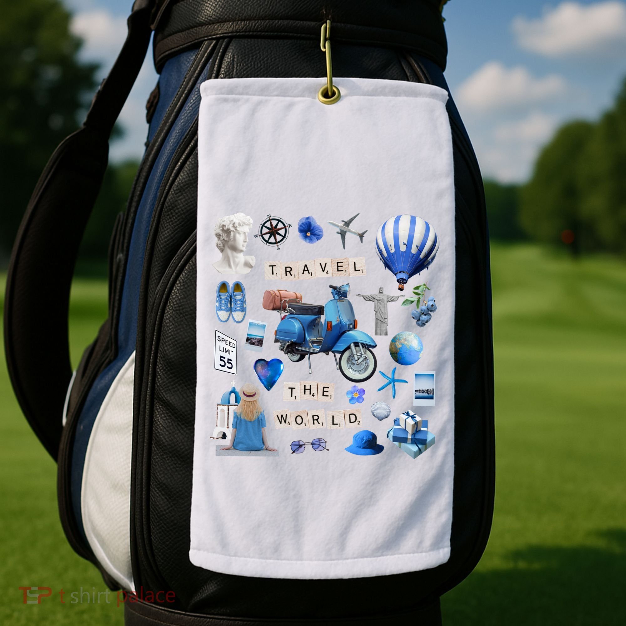 Travel The World Tourist Golf Towel