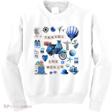 Travel The World Tourist Kids Sweatshirt