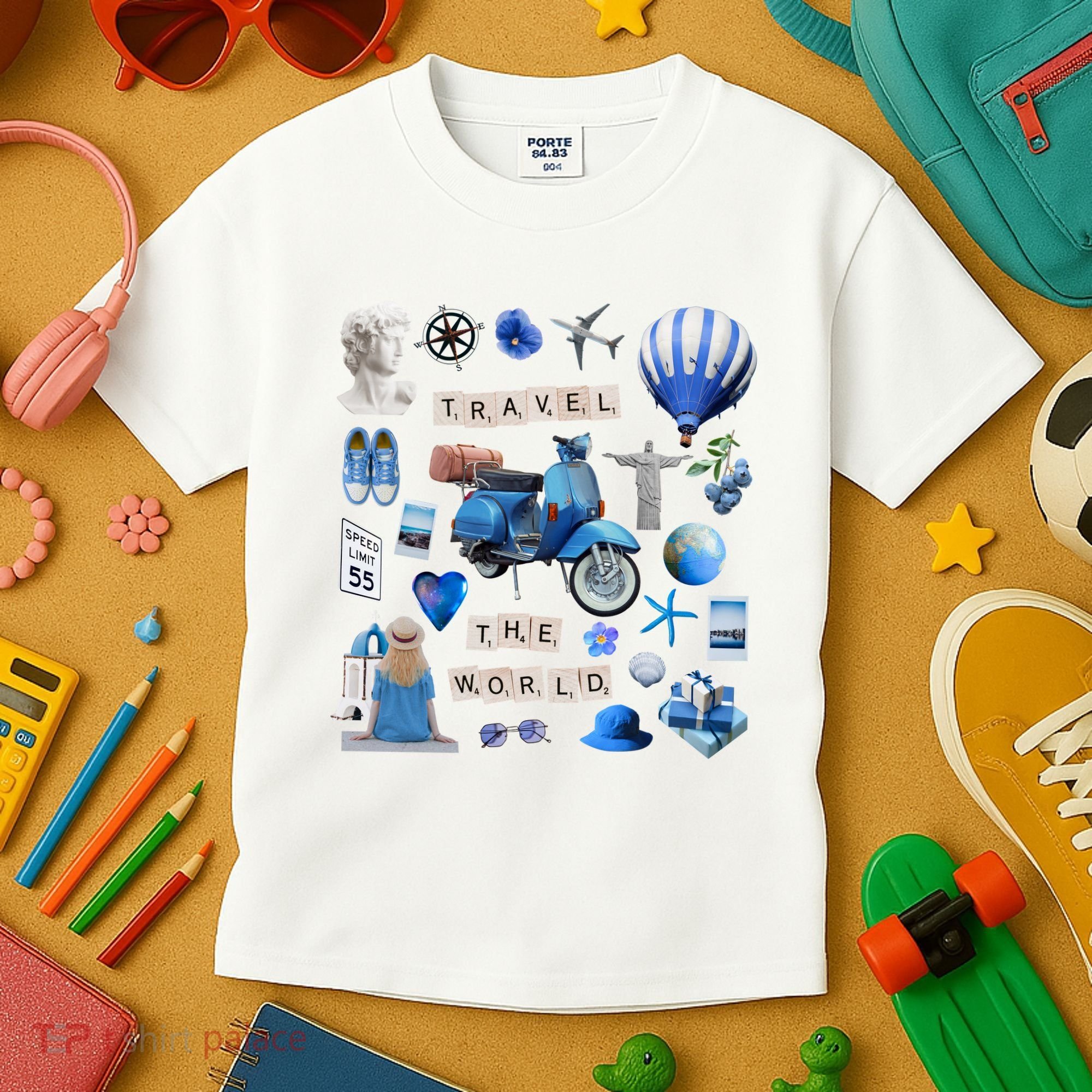 Travel The World Tourist Kids T-Shirt