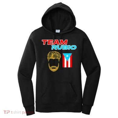 Team Rubio Baseball Puerto Rico Beisbol Los Nuestros Pride Women's Hoodie