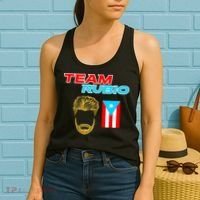 Team Rubio Baseball Puerto Rico Beisbol Los Nuestros Pride Women's Tank Top thumb 2