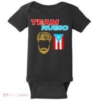 Team Rubio Baseball Puerto Rico Beisbol Los Nuestros Pride Baby Bodysuit thumb 0