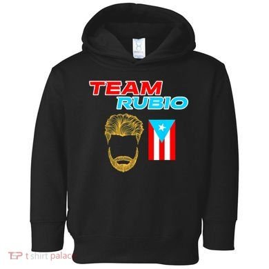 Team Rubio Baseball Puerto Rico Beisbol Los Nuestros Pride Toddler Hoodie