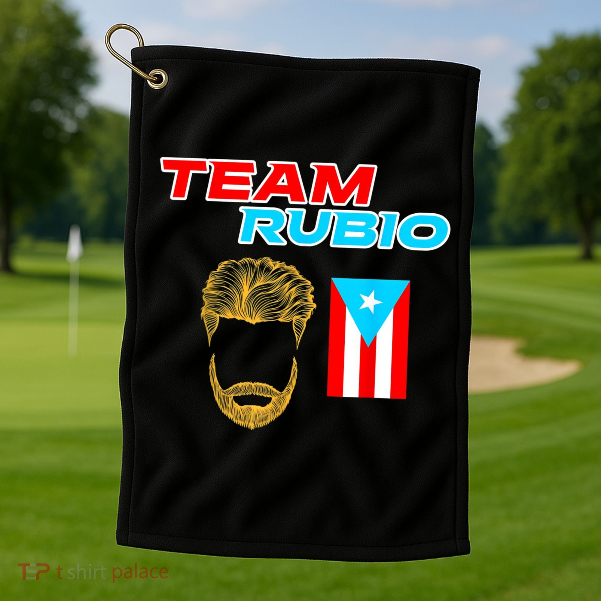 Team Rubio Baseball Puerto Rico Beisbol Los Nuestros Pride Golf Towel