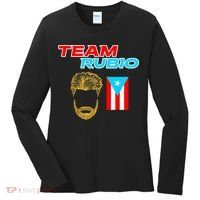 Team Rubio Baseball Puerto Rico Beisbol Los Nuestros Pride Women's Long Sleeve Shirt thumb 0