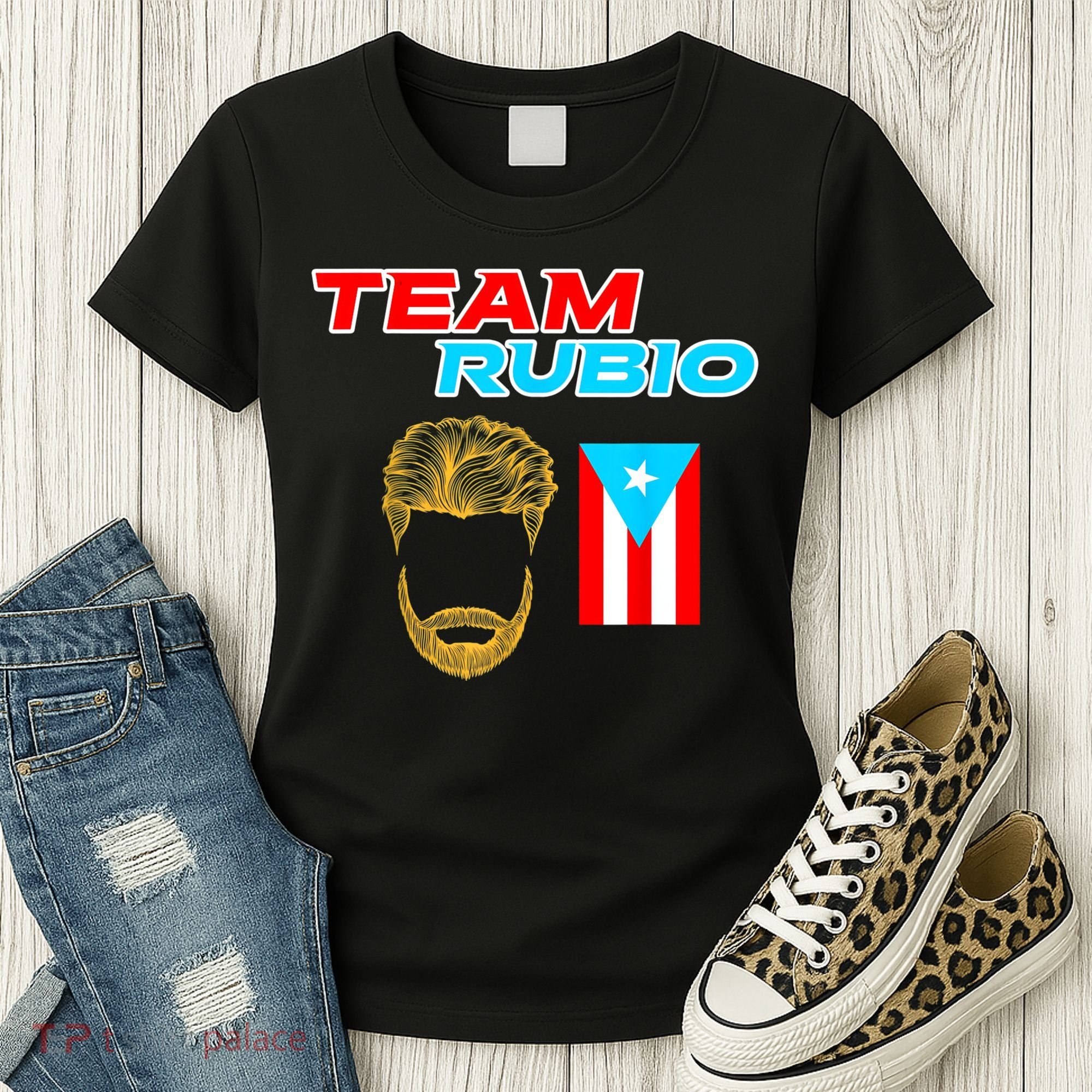 Team Rubio Baseball Puerto Rico Beisbol Los Nuestros Pride Women's T-Shirt