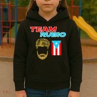 Team Rubio Baseball Puerto Rico Beisbol Los Nuestros Pride Kids Hoodie thumb 3