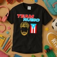 Team Rubio Baseball Puerto Rico Beisbol Los Nuestros Pride Kids T-Shirt thumb 3