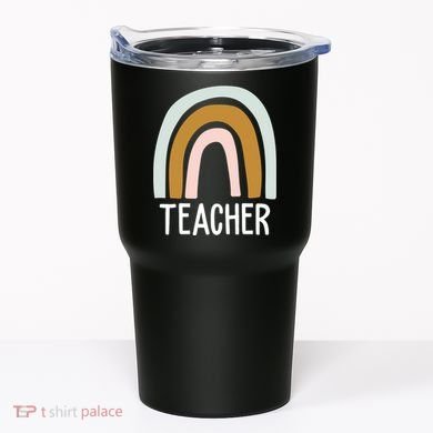 Teacher Rainbow Back To School Tumbler