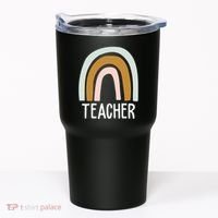 Teacher Rainbow Back To School Tumbler thumb 0