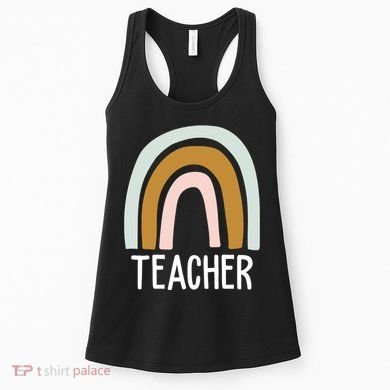 Teacher Rainbow Back To School Women's Tank Top