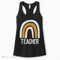 Teacher Rainbow Back To School Women's Tank Top thumb 0