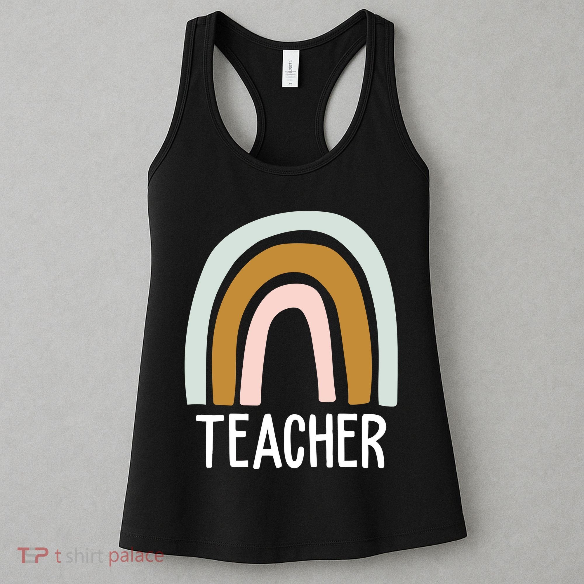 Teacher Rainbow Back To School Women's Tank Top