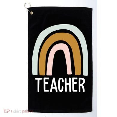 Teacher Rainbow Back To School Golf Towel