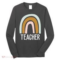 Teacher Rainbow Back To School Long Sleeve Shirt thumb 0